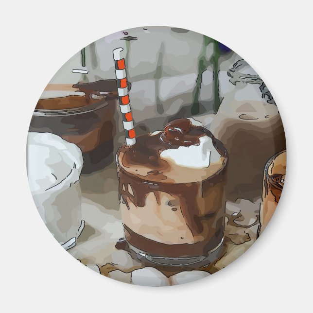 Imán Malta de chocolate (Frente)