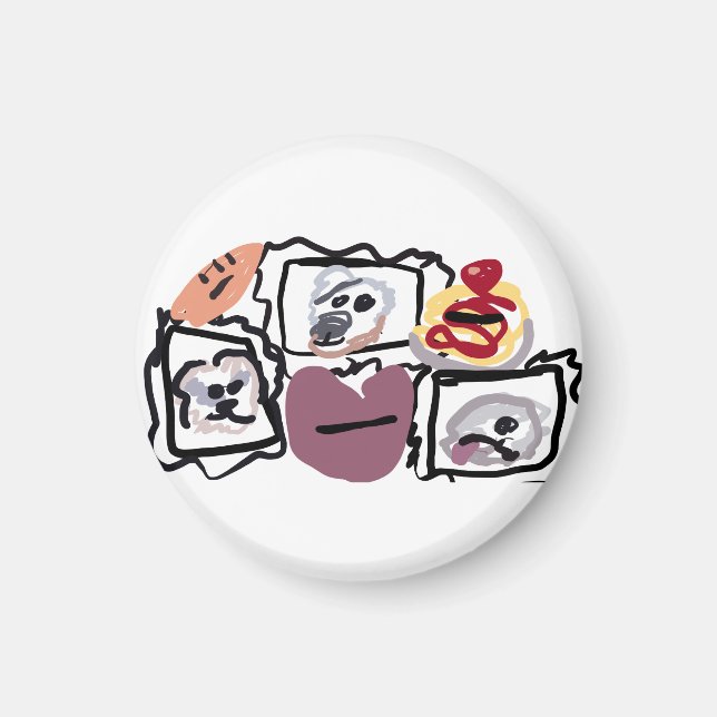 Imán Maltese hearts  (Frente)