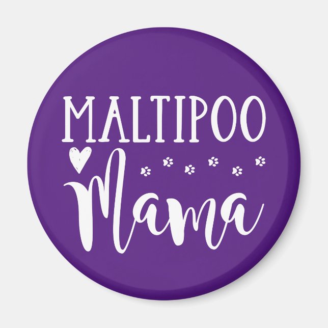 Imán Maltipoo Mom - Cute Dog Lover (Frente)