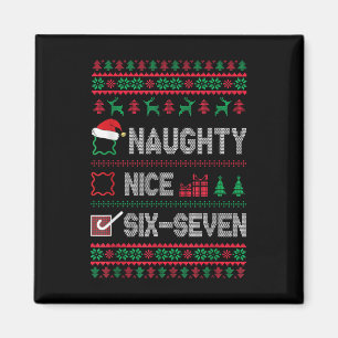 Imán Malvado Bueno 6 7 Divertido Meme Feo Xmas Seis