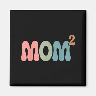 Imán Mamá2 mamá al cuadrado madre de dos gemelos mamá m