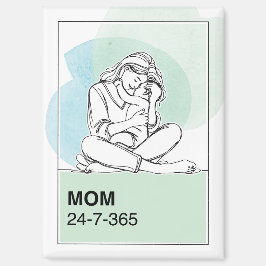 Imán Mamá 24/7/365