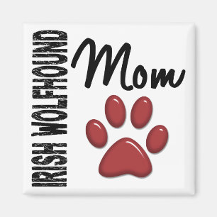 Imán Mamá 2 del Wolfhound irlandés