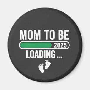 Imán Mamá a punto de llegar 2025 Embarazo Mamá Año Nuev