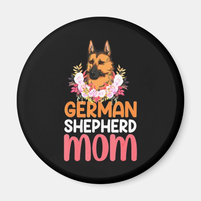 Imán Mamá alemana Shepard Shepherd Dog (Frente)