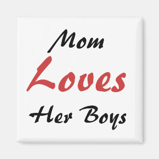 Imán Mamá ama a sus niños Fridge Magnet