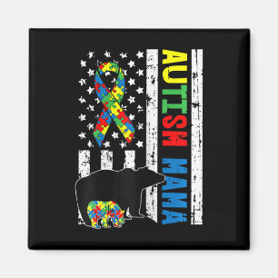 Imán Mama Bear Matanza Autismo Familiar Regalos De Sens