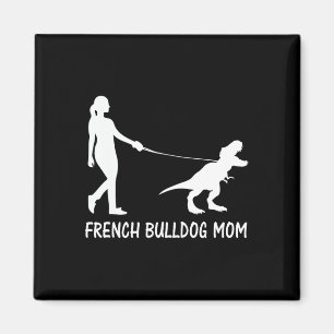 Imán Mamá bulldog Frenchie Mama Dog Dinosaur