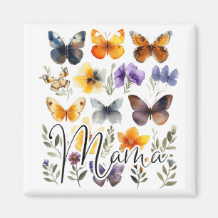 Imán Mama Butterflies Día de la Madre de verano floral 