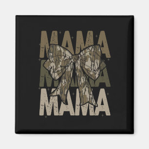 Imán Mama Camo Coquette Bow Cazando A Mamá