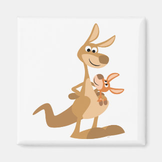 Imán Mamá canguro Personalizado y Joey Magnet