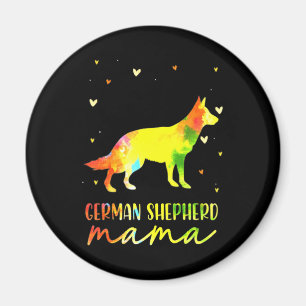 Imán Mamá colorida pastora alemana
