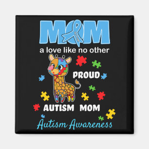 Imán Mamá con Conciencia del Autismo Amor de Madre Orgu