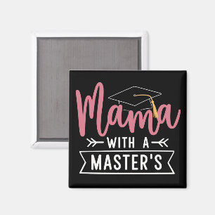 Imán Mamá con Maestría MBA Graduación de Maestría