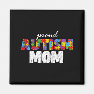 Imán Mamá Conciencia del Autismo Orgullosa Hijo Hija Au