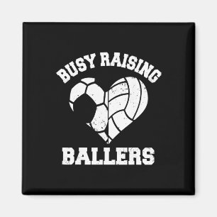 Imán Mamá Corazón Ocupada Criando Baloncestistas Fútbol