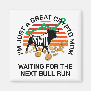 Imán MAMÁ CRIPTO, toro de Bitcoin corre el día de la ma