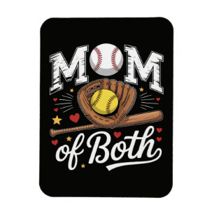 Imán Mamá de ambos Game Day Béisbol Softbol 
