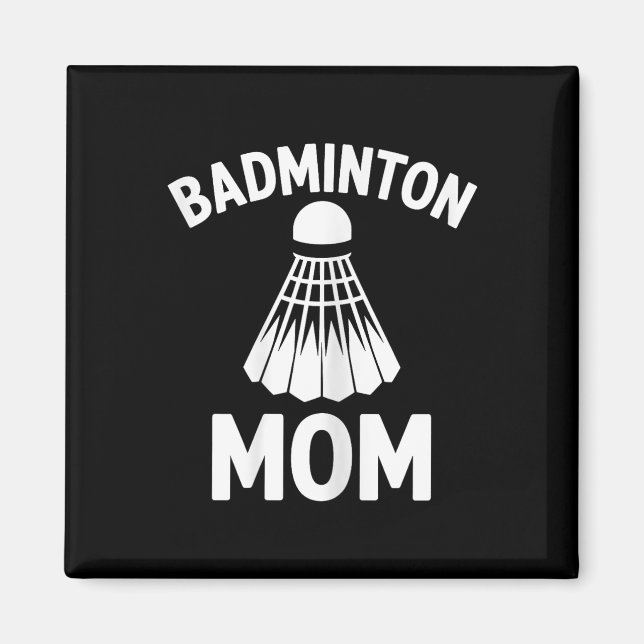 Imán Mamá de bádminton lanzadera divertido bádminton  (Frente)
