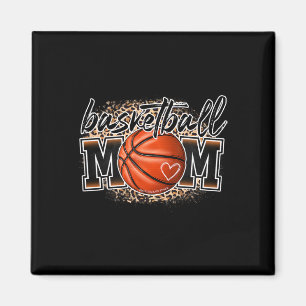 Imán Mamá de baloncesto Leopard Basketball Senior Mom 2