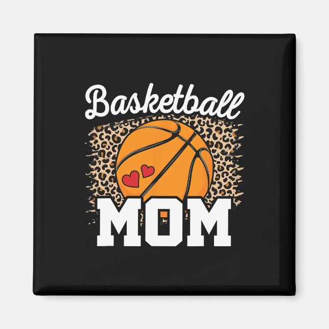 Imán Mamá de baloncesto toca a mamá (Frente)