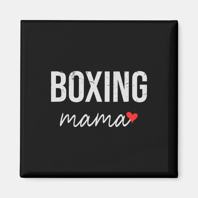 Imán Mamá De Boxeo Graciosa - Un Regalo De Boxeo Para L (Frente)