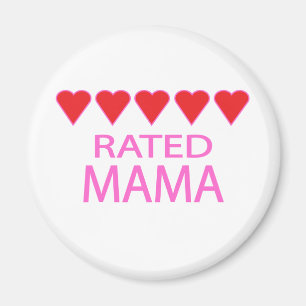 Imán Mamá de cinco corazones