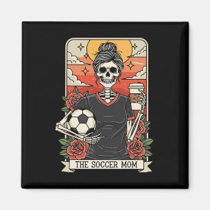 Imán Mamá de fútbol divertida de Halloween Tarot de tar
