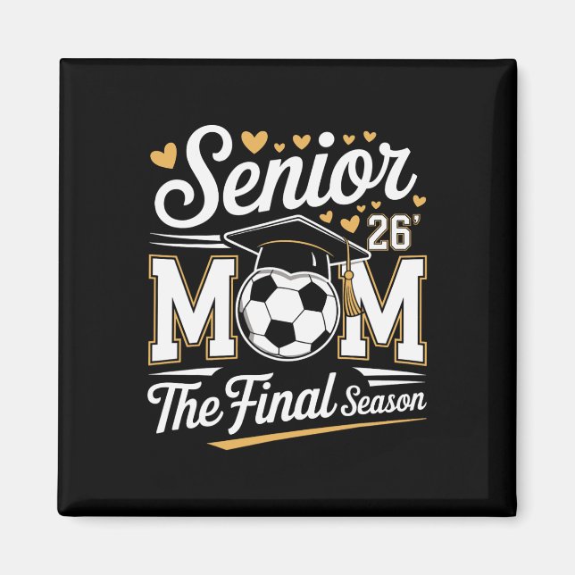 Imán Mamá de Fútbol Senior Clase de 2026  (Frente)