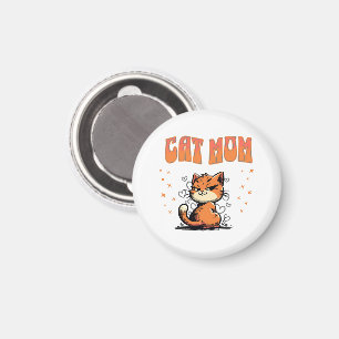 Imán Mamá de gato Kitty Lover Mascota Mama