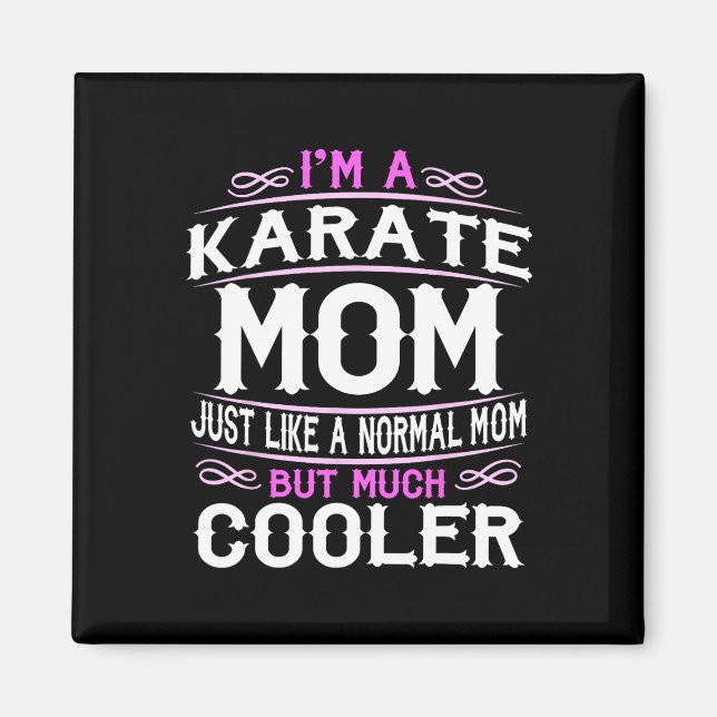 Imán Mamá de Karate Femenino  (Frente)