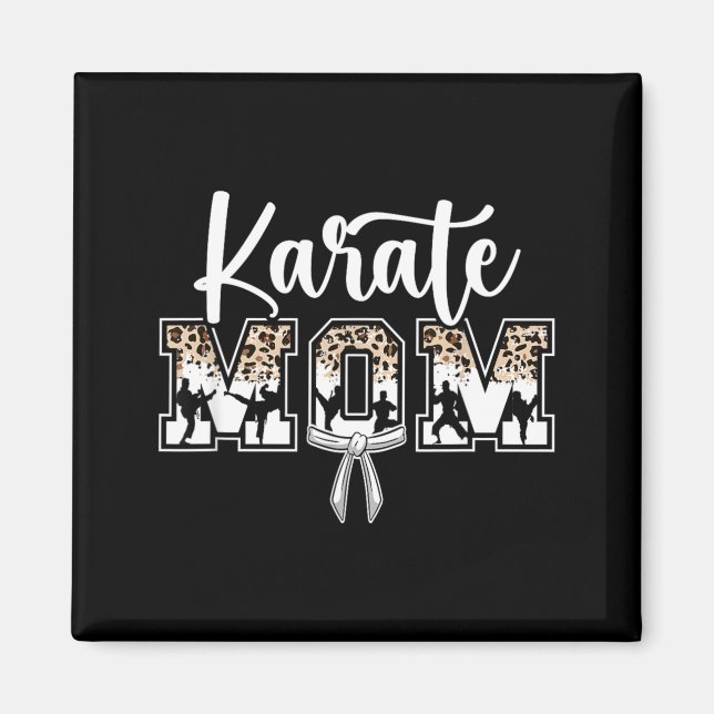 Imán Mamá de Karate Mamá Karate Madre Karate (Frente)