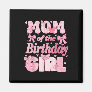 Imán Mamá De La Familia Chica De Cumpleaños Coquette Ro