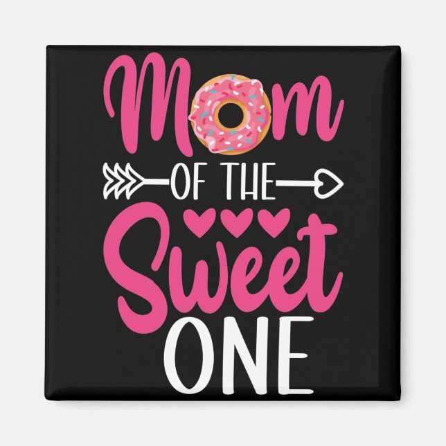 Imán Mamá de la Rosquilla Rociada de Dulce Uno (Frente)
