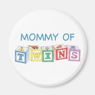 Imán Mamá de los bloques de los gemelos