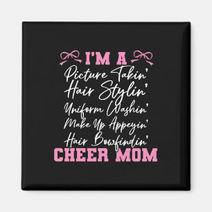 Imán Mamá de porristas Cheer Cheerleading Soy una perso