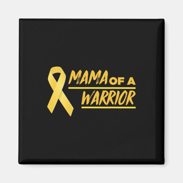 Imán Mamá De Un Guerrero Mamá Concienciación Sobre El C (Frente)