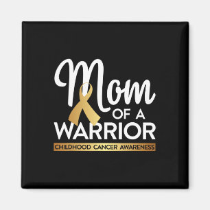Imán Mamá De Una Cinta Dorada De Cáncer Infantil Guerre