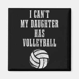 Imán Mamá de voleibol Papá no puedo hija apresurarse vo