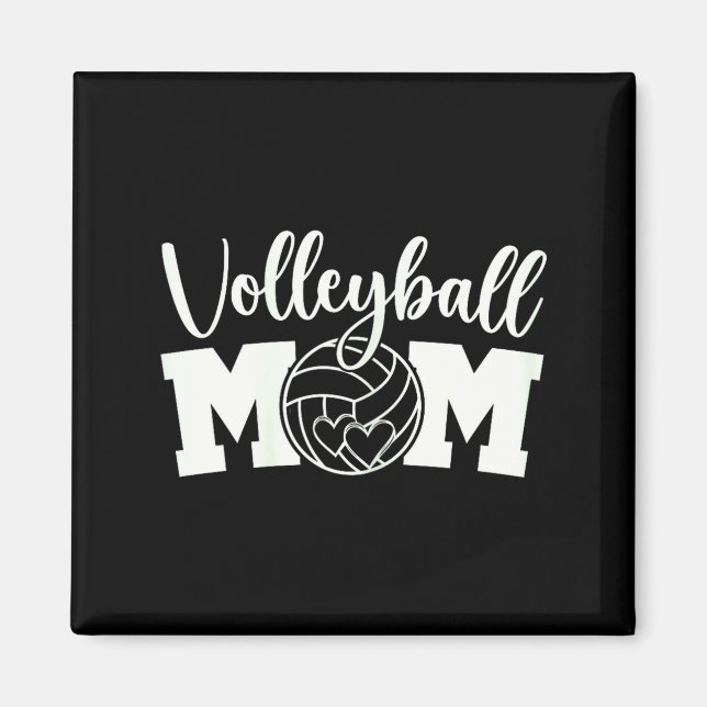 Imán Mamá de voleibol vida de mamá linda práctica de vo (Frente)