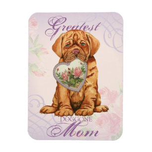 Imán Mamá del corazón de Dogue