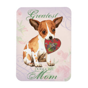 Imán Mamá del corazón de la chihuahua