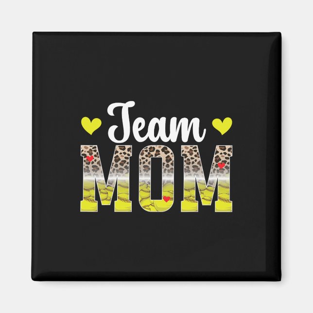Imán Mamá del equipo Leopard Softll Mamá del equipo Sof (Frente)