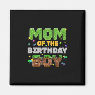 Imán Mamá Del Niño Cumpleañero Partido De Juego Pixel C
