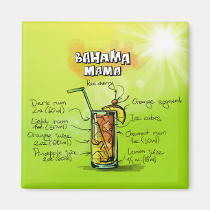Imán Mamá Drink- Cocktail Gift de Bahama