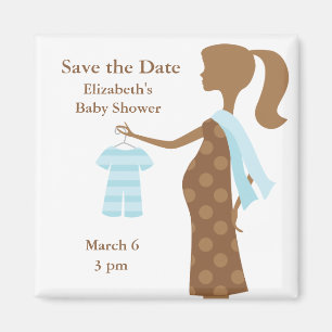 Imán Mamá elegante a ser reserva de Baby Shower los