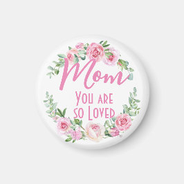 Imán Mamá, eres tan querida Rosa de Floral Wreath