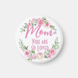 Imán Mamá, eres tan querida Rosa de Floral Wreath