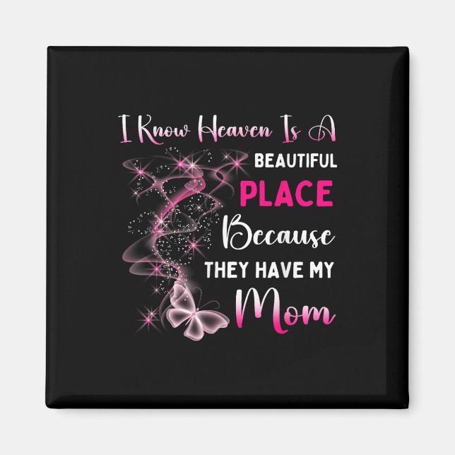 Imán Mamá Es Mi Ángel Guardián En El Día De La Memoria  (Frente)