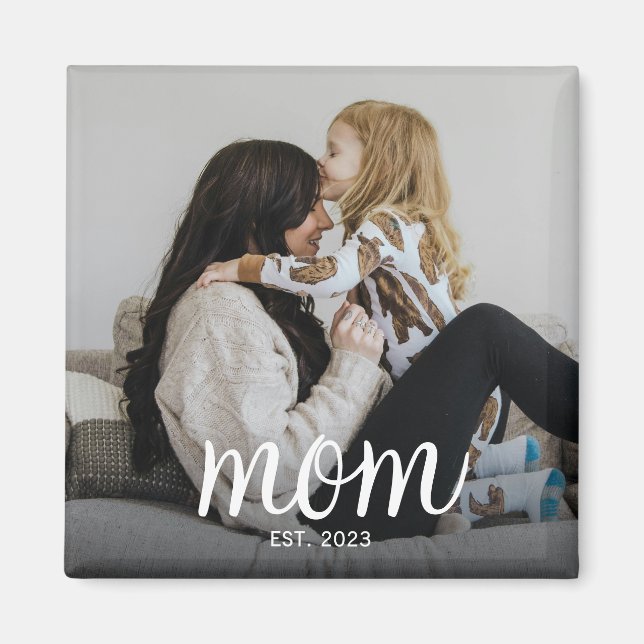 Imán Mamá Estableció Foto Día de la Madre (Frente)